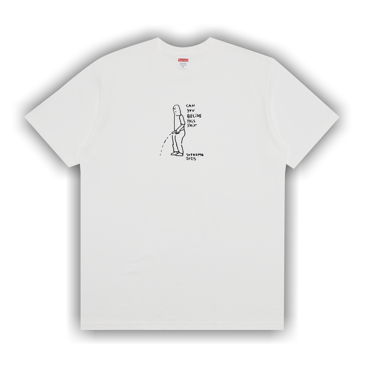 Buy Supreme Piss Tee 'White' - SS25T63 WHITE | GOAT