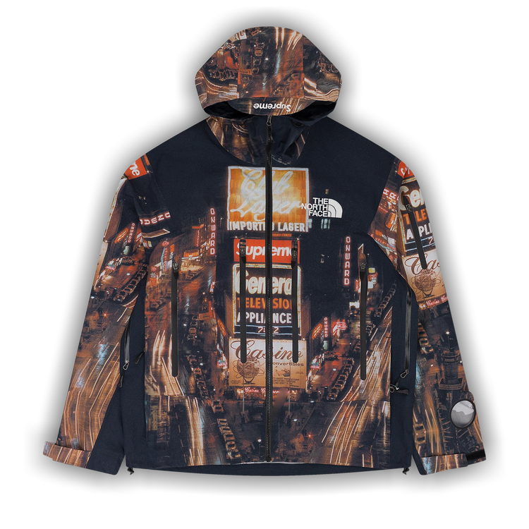 Supreme × The North Face Shell Jacket Supreme The North Face Split Taped Seam Shell Jacket Black