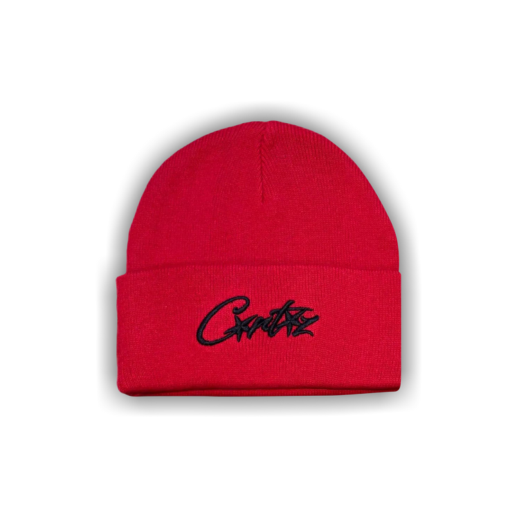 Buy Corteiz Allstarz Folded Beanie 'Red' - 07892 1FW2307CAFBR RED