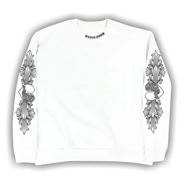 Buy Chrome Hearts Chrome Hearts Love You Floral Crewneck 