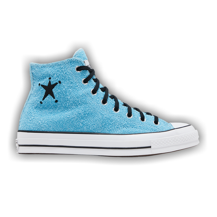 Buy Stussy x Converse Chuck 70 High 'Sky Blue' - A07663C | GOAT