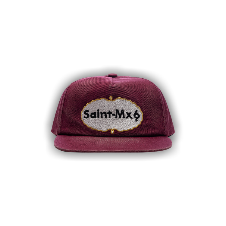 Buy SAINT Mxxxxxx Eat Me Hat 'Burgundy' - SM HR8 0000 076 | GOAT