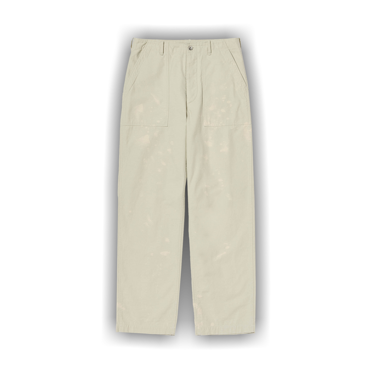 Buy Auralee Washed Baggy Satin Bleached Baker Pants 'Dusty