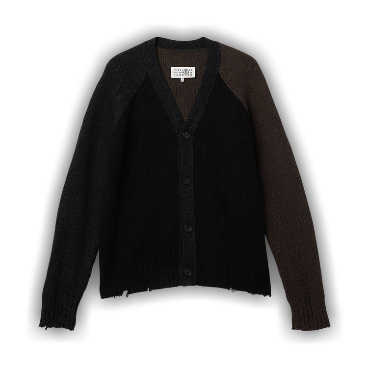 Buy MM6 Maison Margiela V-Neck Cardigan 'Color Block' - SH2HP0013