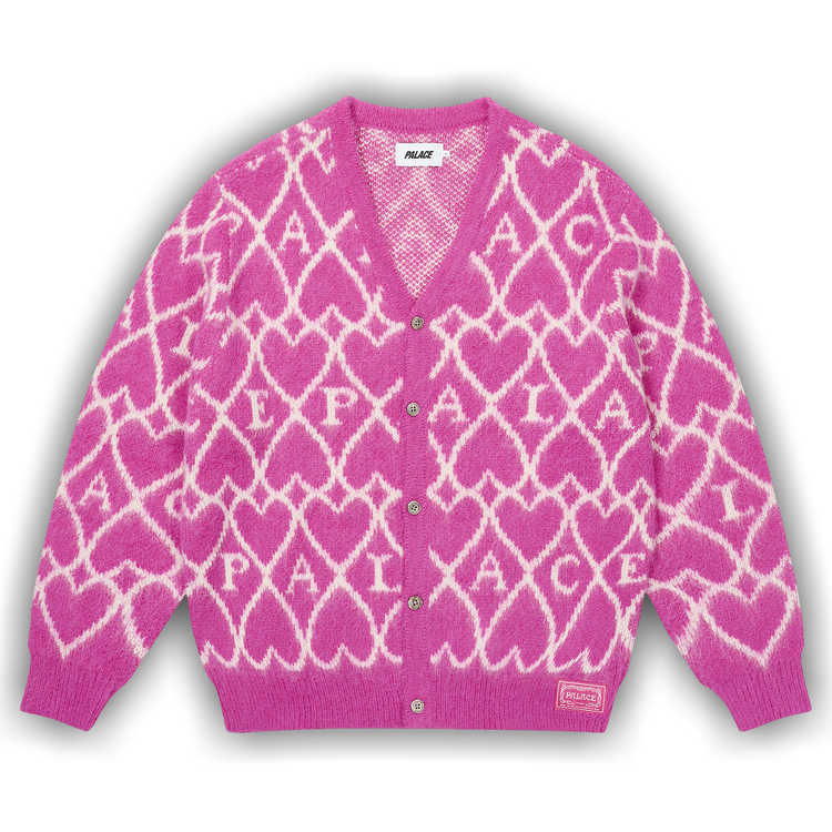 Buy Palace Hairy Heart Knit 'Pink' - P29KW004 | GOAT