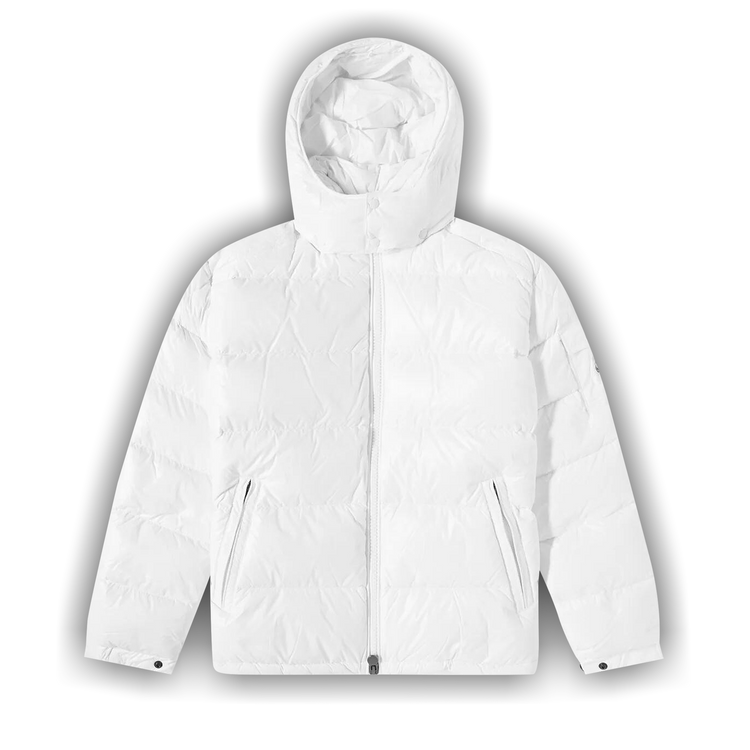Buy Moncler Maya Hooded Puffer Shiny Jacket 'White' - 1A536