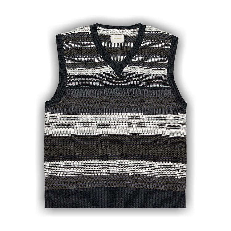 Buy Aimé Leon Dore Striped Sweater Vest 'Jet Black