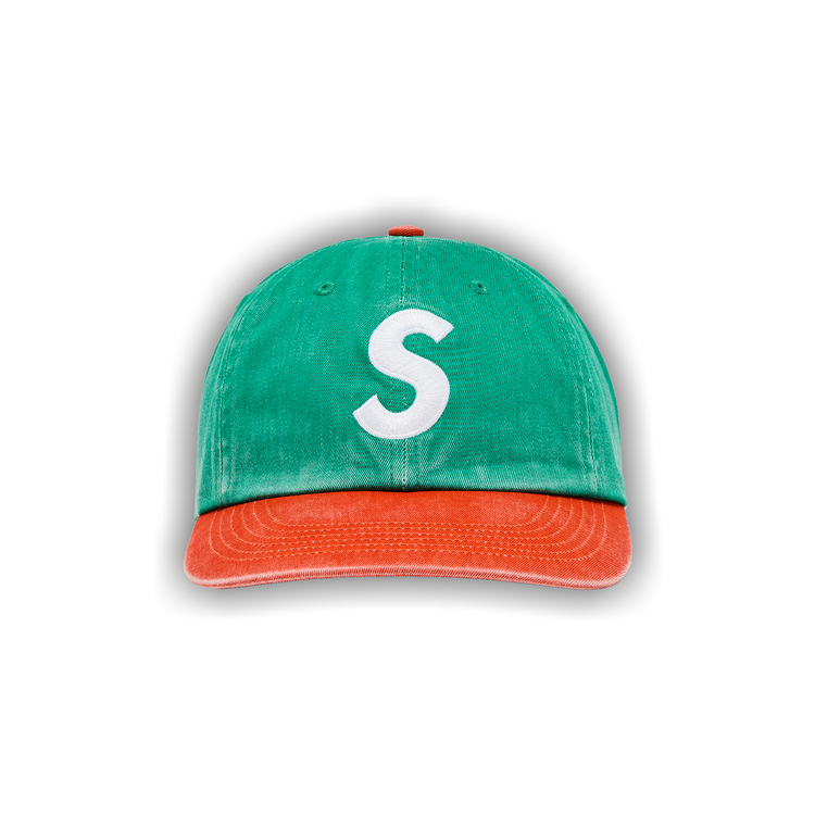 Buy Supreme Pigment Coated 2-Tone S Logo 6-Panel 'Green