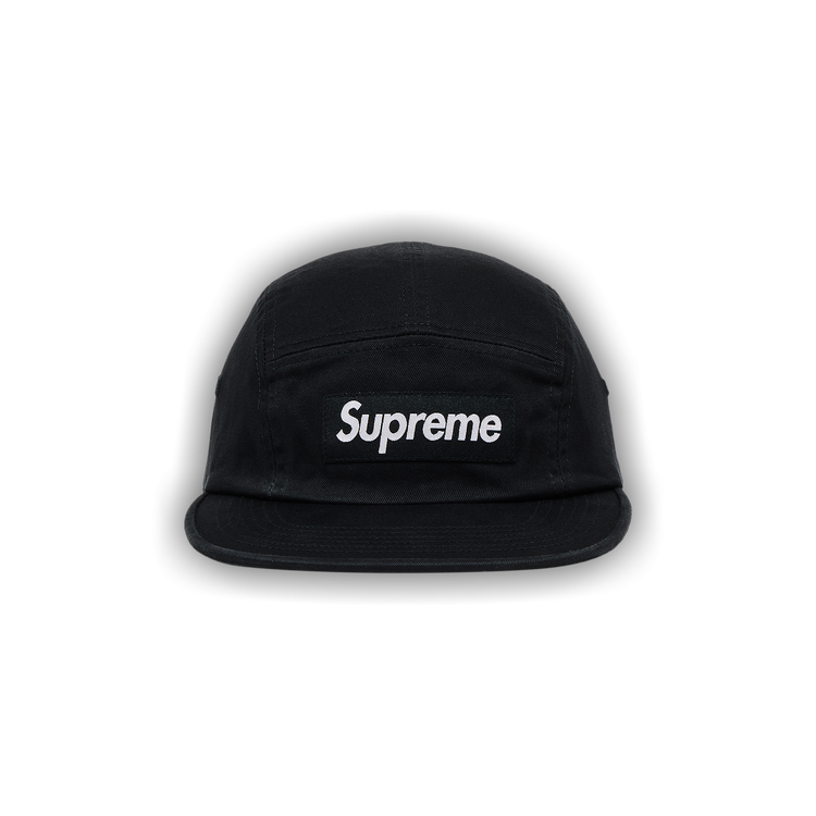Buy Supreme Washed Chino Twill Camp Cap 'Black' - FW25H39