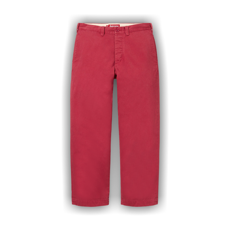Buy Supreme Chino Pant 'Red' - FW25P22 RED | GOAT
