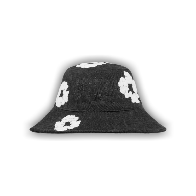 Buy Denim Tears Denim Cotton Wreath Bucket Hat 'Washed Black