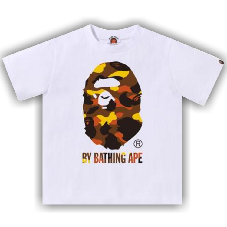 Buy BAPE Kids 1st Camo By Bathing Ape Tee 'White/Yellow' - 1L80
