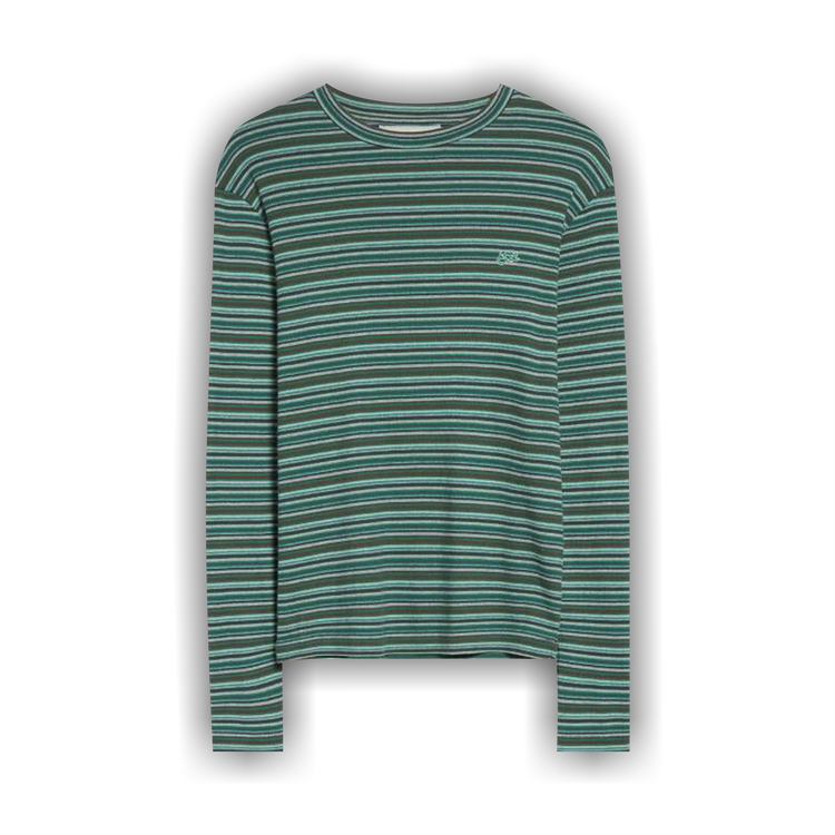 Buy ERL Striped Long-Sleeve T-Shirt 'Green' - ERL11T019 GREE | GOAT