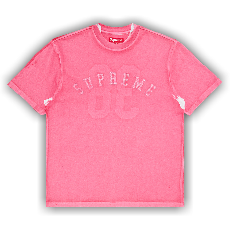 Buy Supreme Overprint Short-Sleeve Top 'Magenta' - FW25KN14