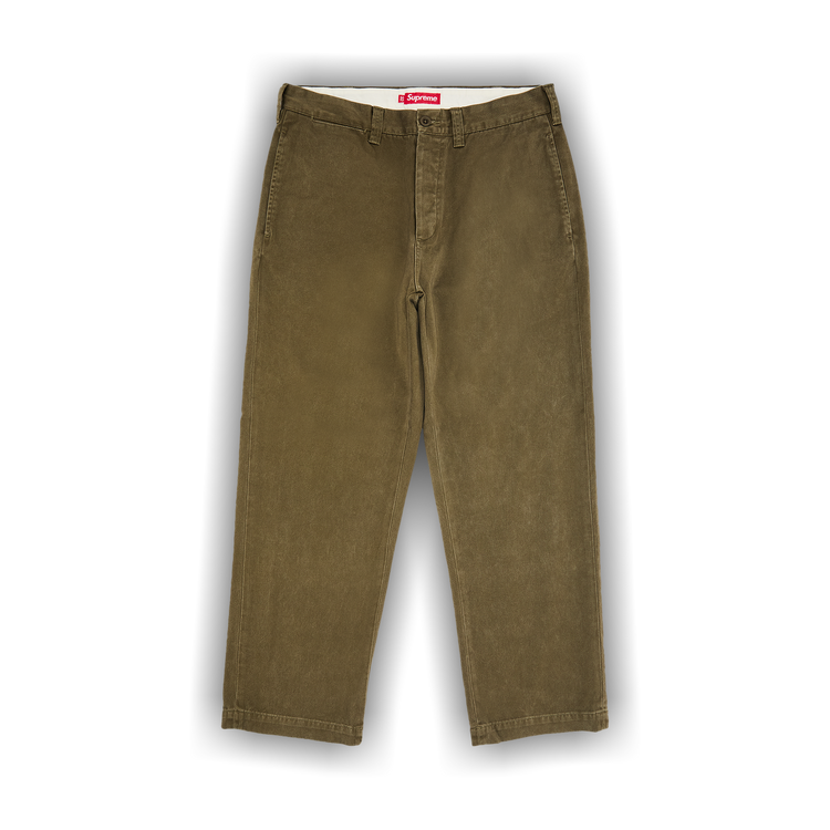 パンツ Supreme Chino Pant Olive 30inch Buy Supreme Chino Pant 'Olive' - FW25P22 OLIVE | GOAT