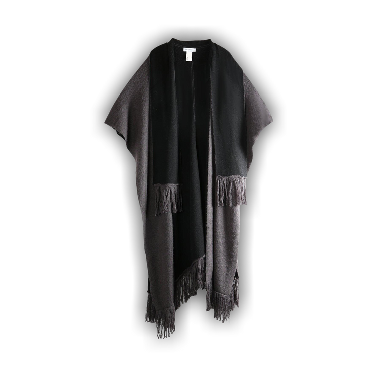 Buy Kiko Kostadinov Tarr Fringed Throw Scarf 'Black/Brown