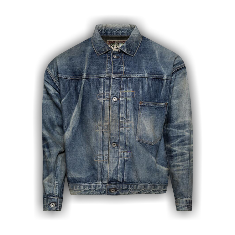 Buy SAINT Mxxxxxx BJ Denim Jacket 'Blue' - SM HR8 0000 C39 BLUE | GOAT