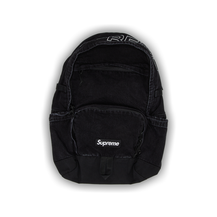 【新品】Supreme Denim Backpack Black Denim Backpack - Shop - Supreme