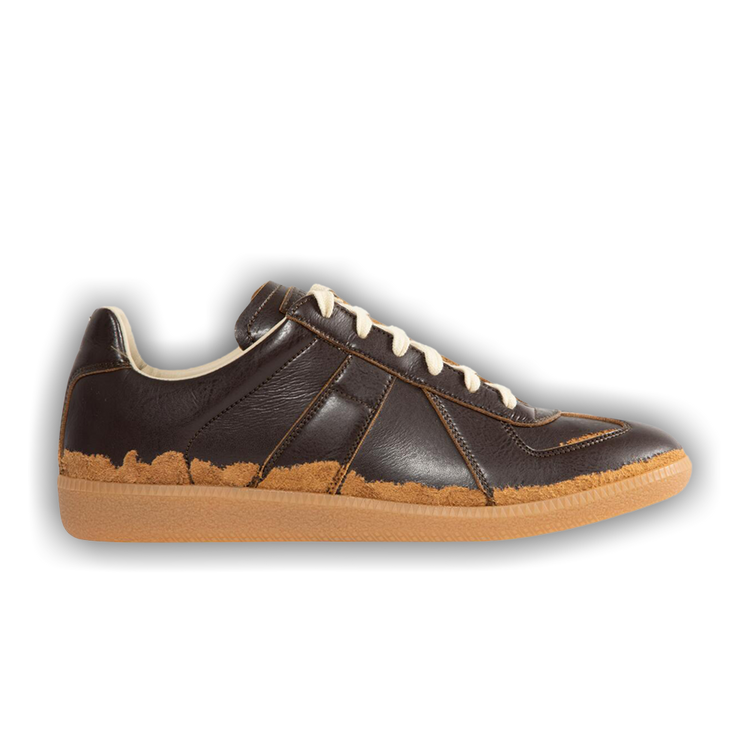 Buy Maison Margiela Replica 'Distressed Dark Brown Camel