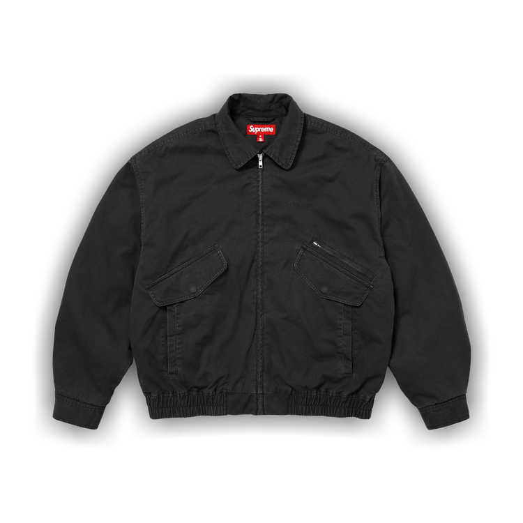 Buy Supreme Hooded Utility Jacket 'Black' - FW25J85 BLACK | GOAT