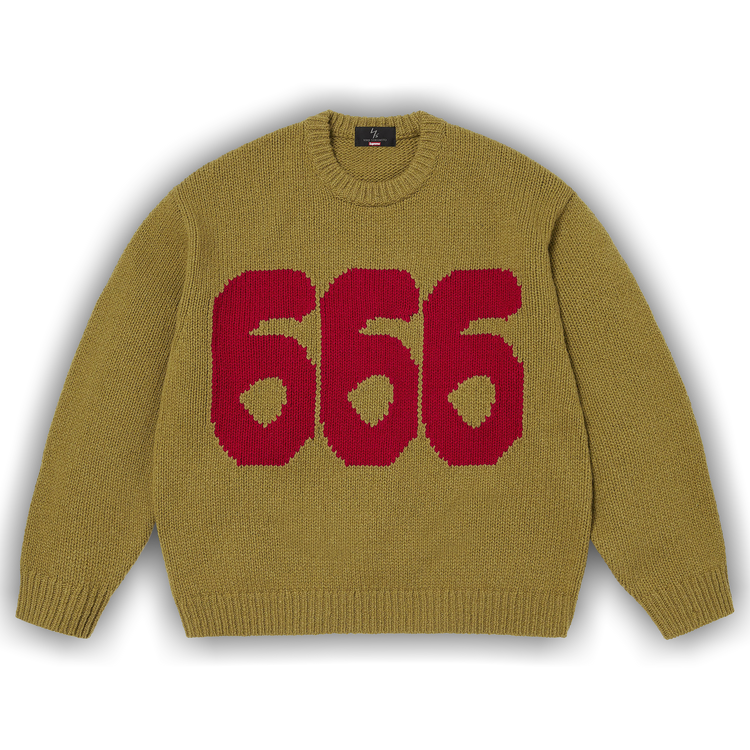 Buy Supreme x Y's Sweater 'Olive' - FW25SK4 OLIVE | GOAT