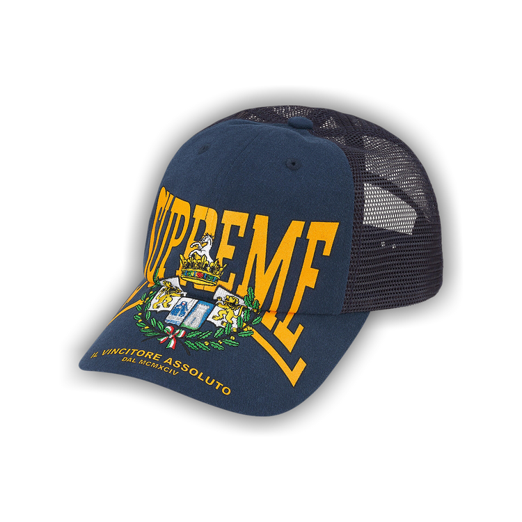 Buy Supreme Crest Mesh Back 6-Panel 'Navy' - FW25H104 NAVY | GOAT