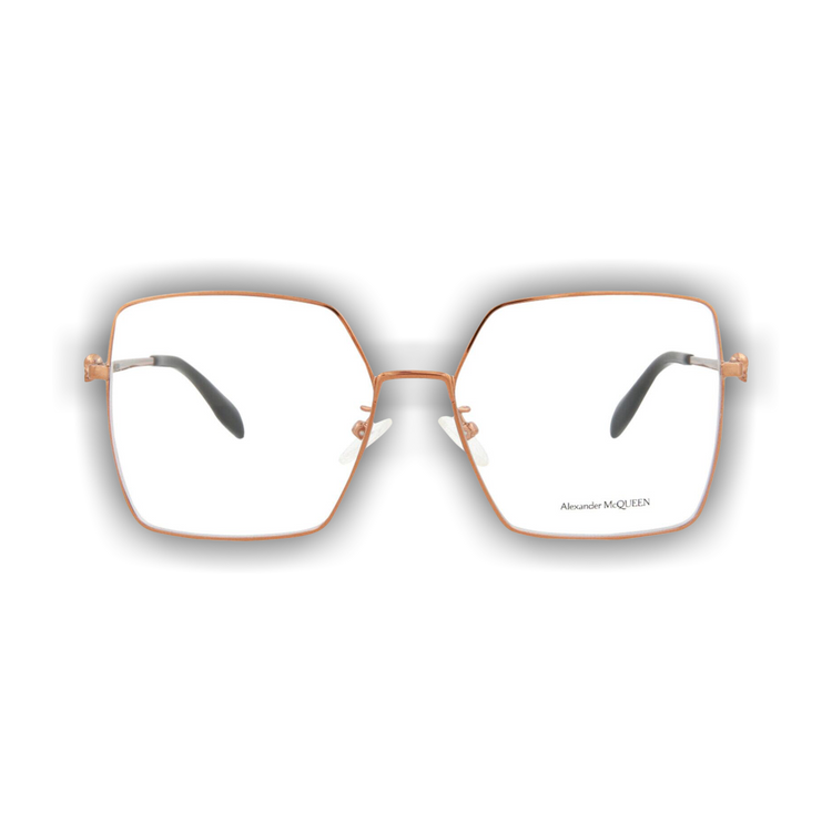 Buy Alexander McQueen Square-Frame Metal Optical Frames  display picture 1