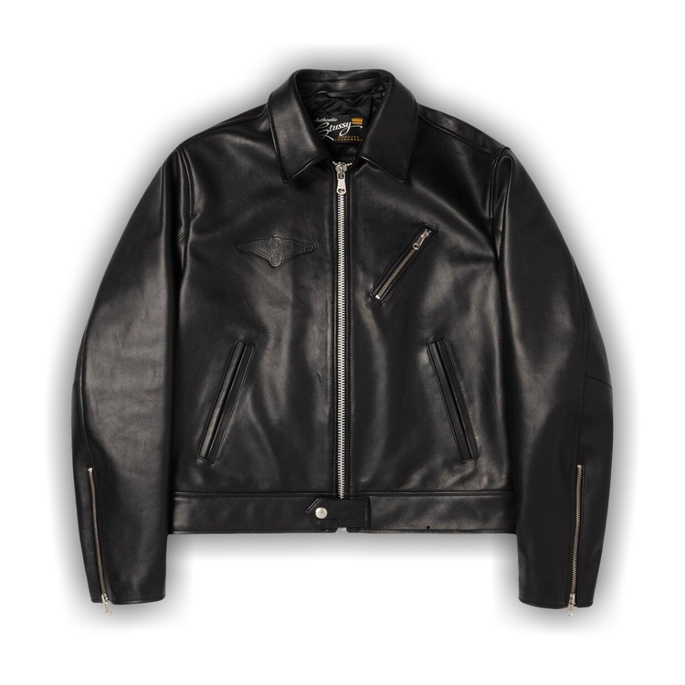 Buy Stussy Biker Jacket 'Black' - 115881 BLAC | GOAT