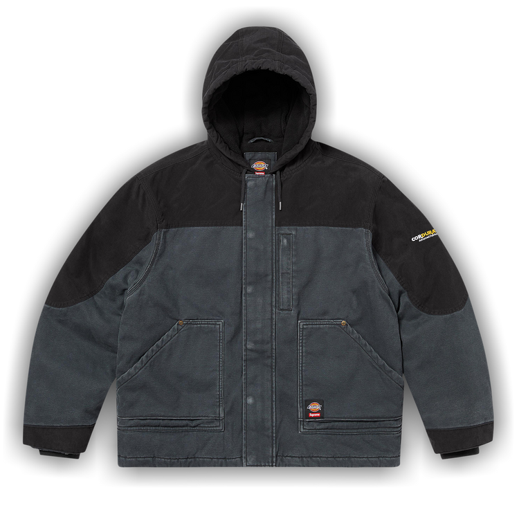 ジャケット・アウター Supreme x Dickies Hooded Work Jacket L Supreme Dickies Hooded Work Jacket Black Men's - FW24 - US