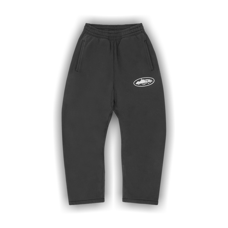 Buy Corteiz Island Puff Print Open Hem Sweatpant 'Black