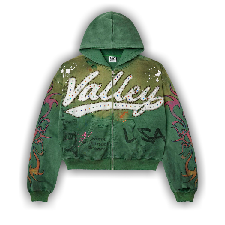 Buy Vale Forever Inferno Zip Up 'Green' - VALE 09 007 IZU GN | GOAT