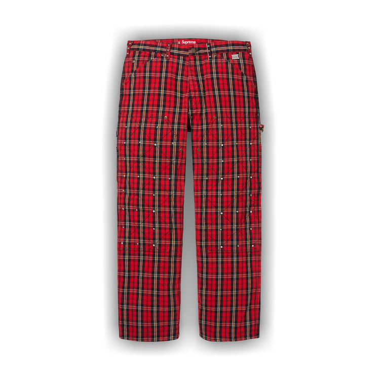 パンツ Supreme / b.b. Simon Quilted Double Knee Supreme b.b. Simon Quilted Double Knee Painter Pant Plaid Men's