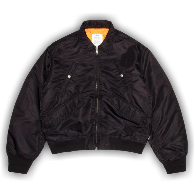 Buy Stussy Flight Bomber 'Black' - 115865 BLAC | GOAT AU