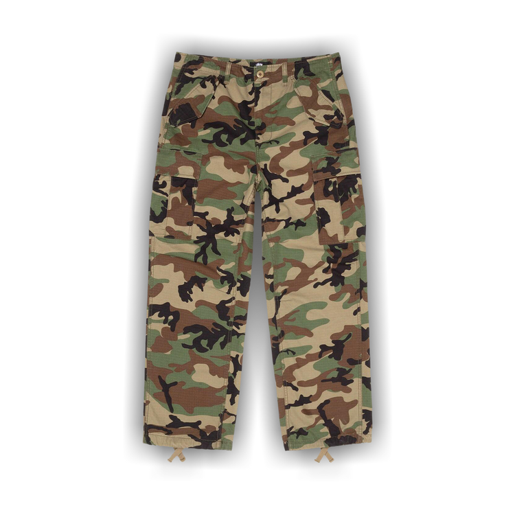 Buy Stussy Cargo Pant 'Woodland Camo' - 116715 WOOD | GOAT