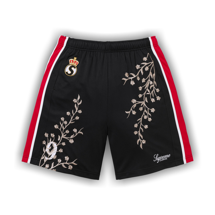 Buy Supreme Floral Soccer Short 'Black' - FW25SH5 BLACK | GOAT