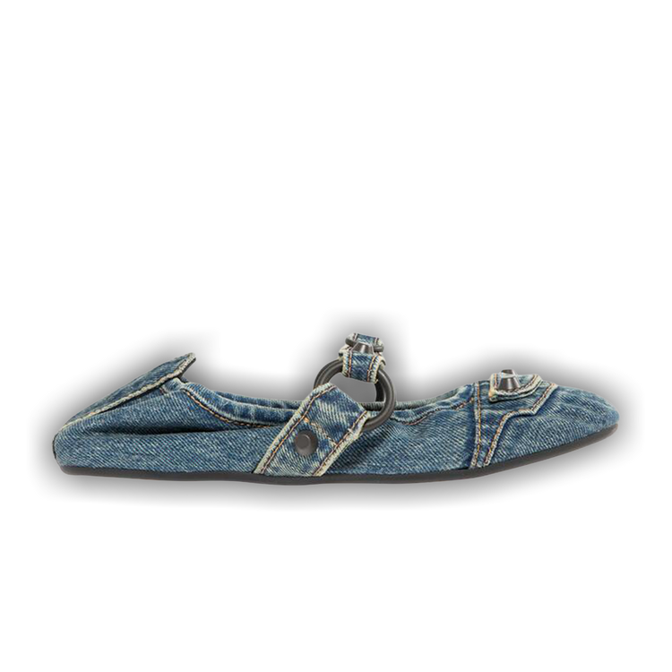 Buy Balenciaga Wmns City Flat 'Denim Blue Brass' - 847511 W14L1