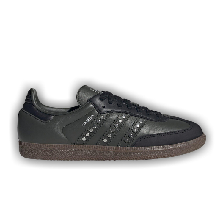 adidas Samba OG Shoes - Women's - Core Black / Legend Earth / Gum - 11