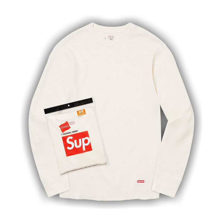 Buy Supreme x Hanes Thermal Crew (1 Pack) 'Natural' - 99HAA22B