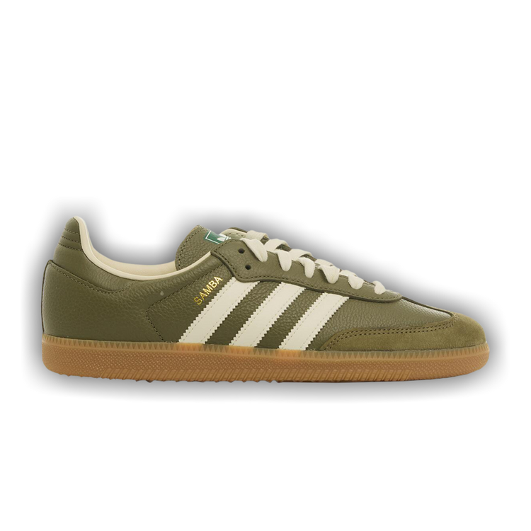 adidas gazelle silver green womens Adidas Unisex Samba OG Black / Cream White / Collegiate Green Low Top  Sneakers main image 1