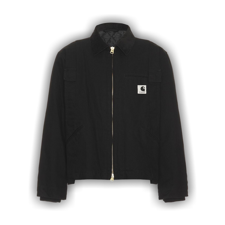 Buy Sacai x Carhartt WIP Duck Jacket 'Black' - 25 00990S 001 | GOAT