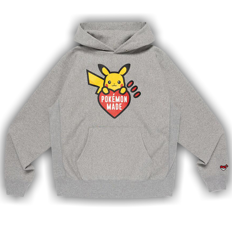 Buy Human Made x Pokemon Made Heavyweight Hoodie 'Grey