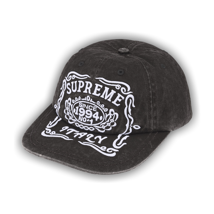 Buy Supreme Italy 6-Panel 'Black' - FW25H42 BLACK | GOAT