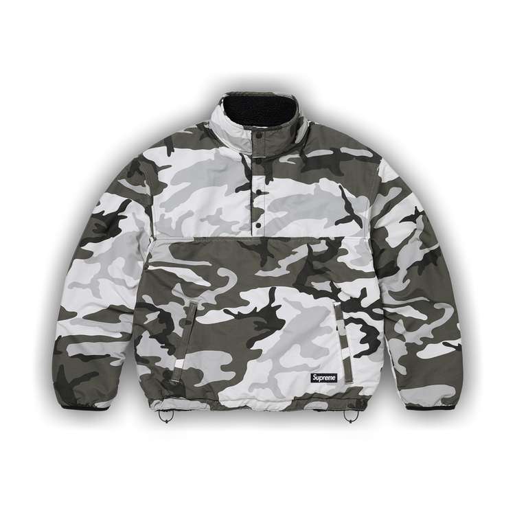 Buy Supreme Polartec Shearling Reversible Pullover 'Black Buy Supreme Polartec Shearling Reversible Pullover 'Black