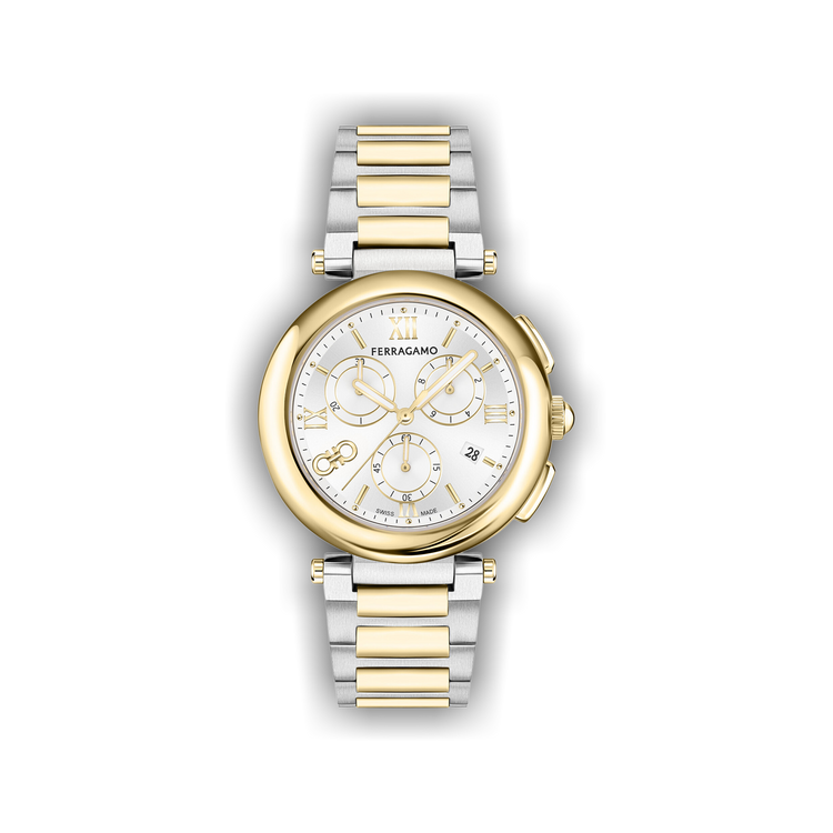 Buy Ferragamo Legacy Chronograph Watch 'Two-Tone' - SFU200423 TWO