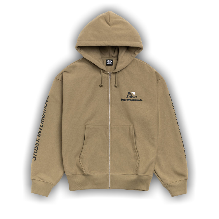 Buy Stussy International Zip Hoodie 'Army' - 1975146 ARMY | GOAT