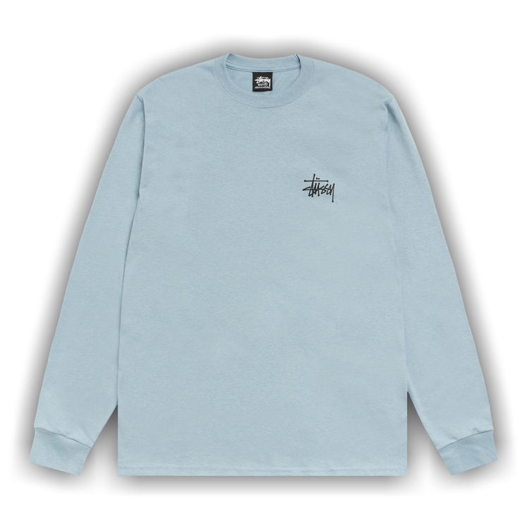 Buy Stussy Basic Long-Sleeve Tee 'Slate' - 1995000 SLAT | GOAT