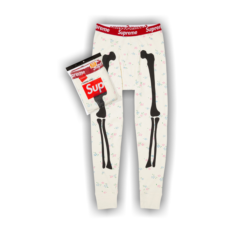 Buy Supreme x Hanes Bones Thermal Pant (1 Pack) 'Floral