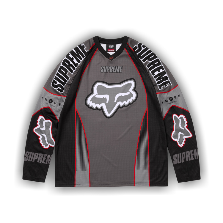 Buy Supreme x Fox Racing DMX Jersey 'Black' - FW25KN60 BLACK | GOAT