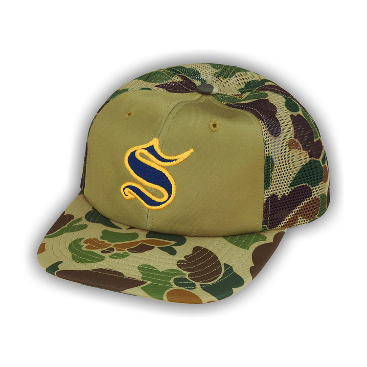 Buy Supreme Contrast S Mesh Back 6-Panel 'Olive Camo' - FW25H57