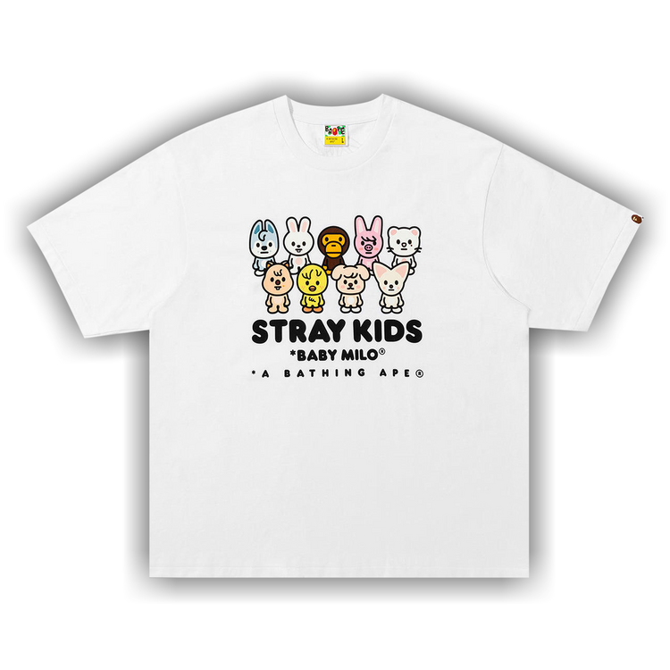 トップス MILO STRAY KIDS SKZOO FAMILY RELAXED TEE Buy BAPE x Stray Kids Baby Milo with Skzoo Family Relaxed Fit Tee